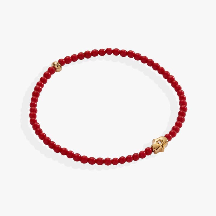 Hamsa Coral Mini Stretch Bracelet for wholesale by Alex and Ani