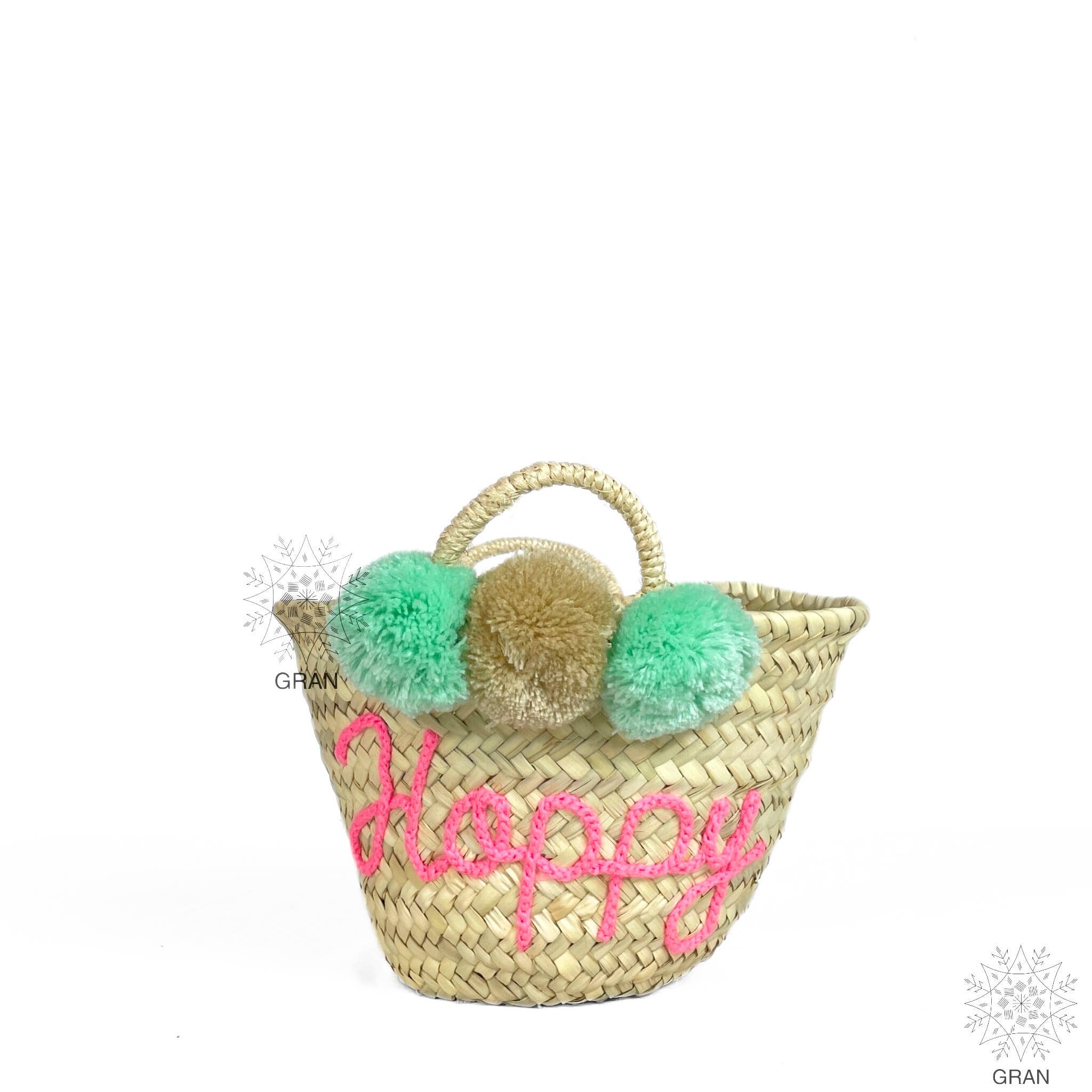 Gran Wholesale - Wholesale Tote Bag - Women's - Custom Basket With Pom Poms, Moroccan Bridesmaid Tote Bags.5