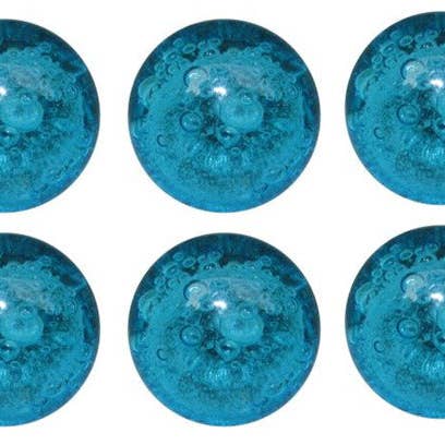 Plutus imports - Vendita all'ingrosso Manopola/pomello - Pomello e maniglia per cassetto Sea Glass, in vetro colorato Orb Kn
