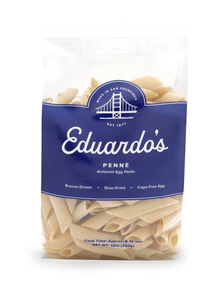 Penne - Artisanal Egg Pasta (12oz) for wholesale by Eduardo's Pasta