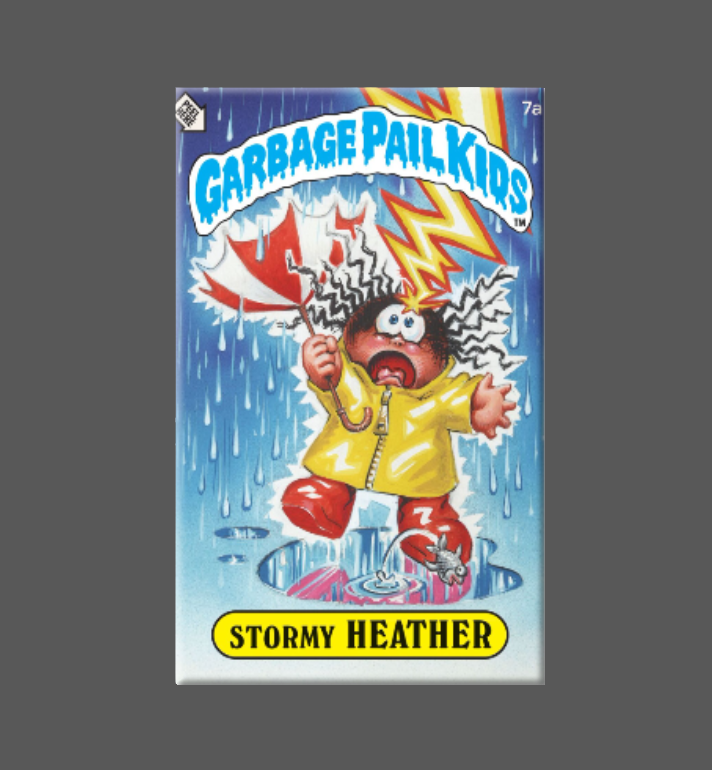 Ba Ba Buttons – Engroshandel Magnet – GARBAGE PAIL KIDS, Stormy Heather, Magnet, Knap, GPK0