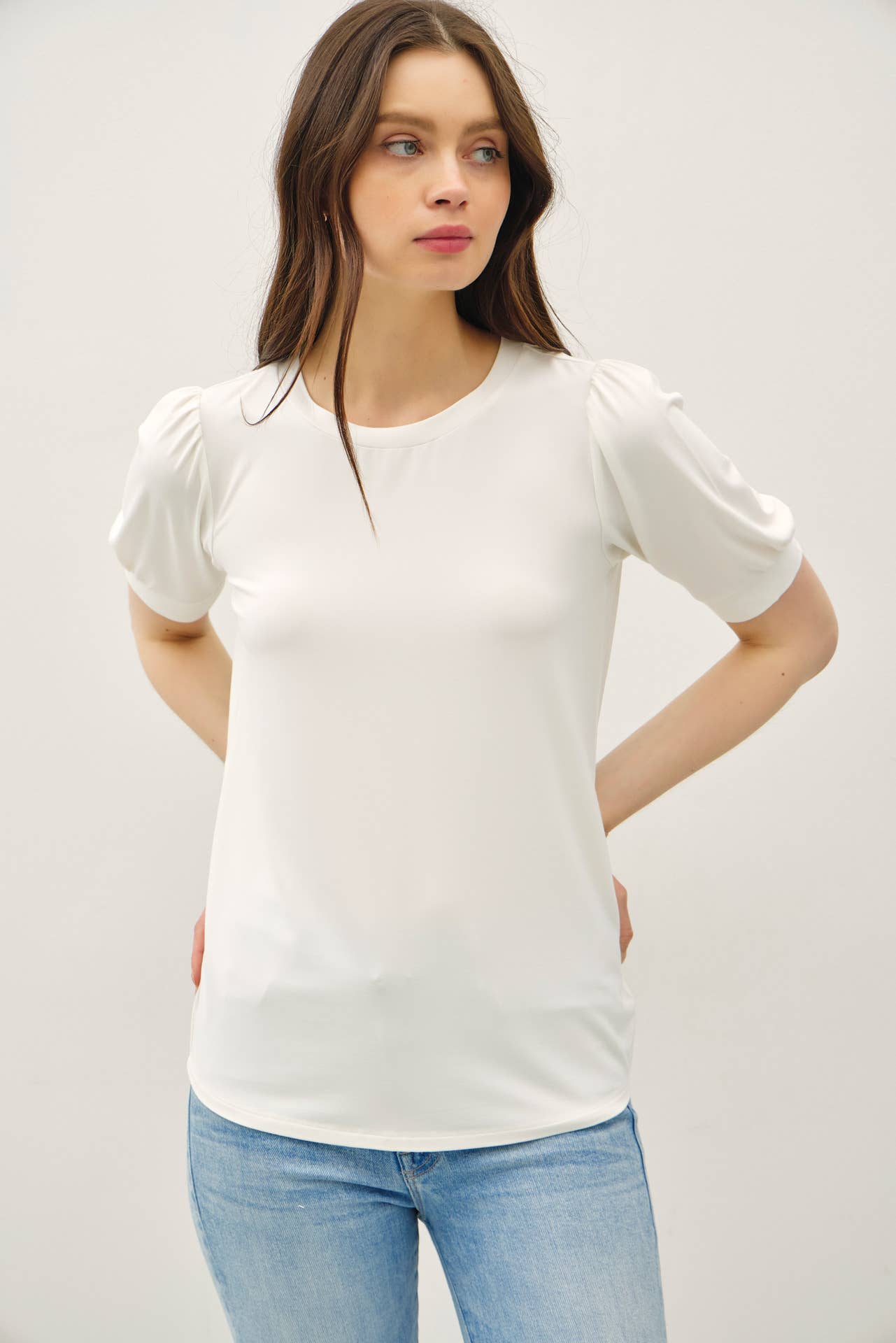 Be Cool - Wholesale Knit Top - Women's - BAMBOO/MODAL ULTRA SOFT VOLUME SLEEVE BASIC TOP 4