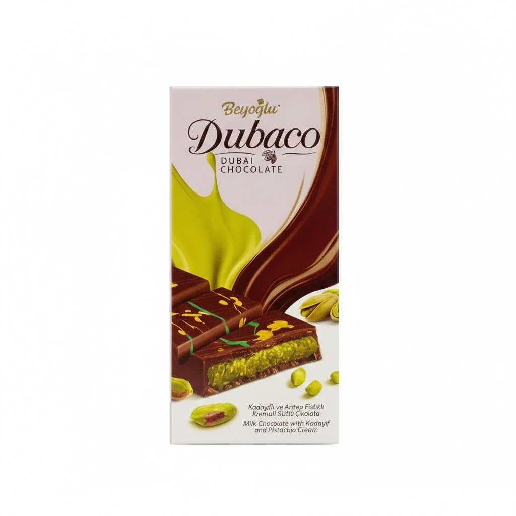 Aladdin - Venta al por mayor Chocolate - Barra de Chocolate de Dubái 200g Beyoglu Kadayif Leche Halal a Granel6