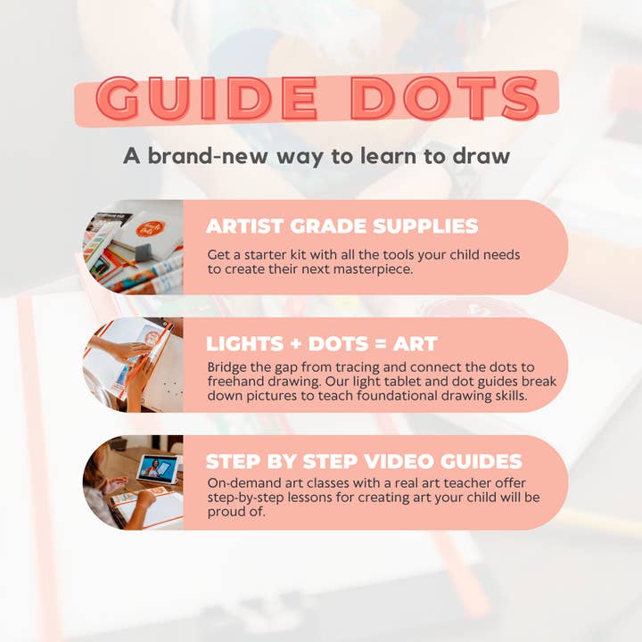 Guide Dots - Wholesale Art Set - Kids & Baby - Discover Art Kit1