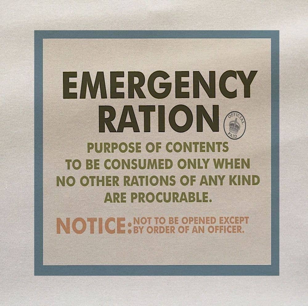 Hills Of Fabric – Rolo de tecido por atacado – Painel de tecido impresso de propaganda da guerra mundial de ração de emergência0