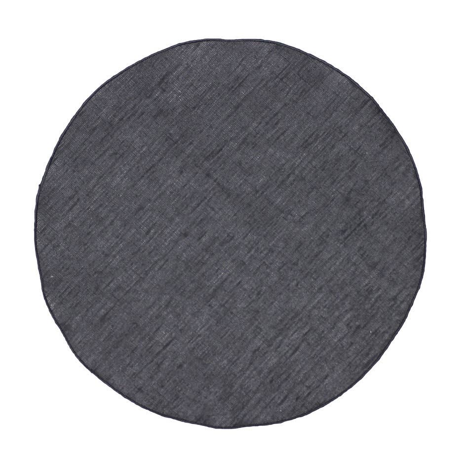 Giardino Segreto – wholesale Placemat – Round placemats in pure RESINATED linen3