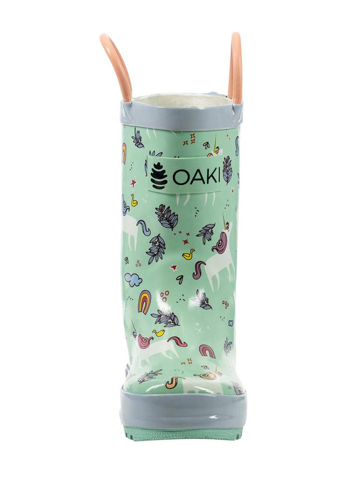 Oaki - Wholesale Rain Boots – Child - Loop Handle Boots, Snooty Unicorn3