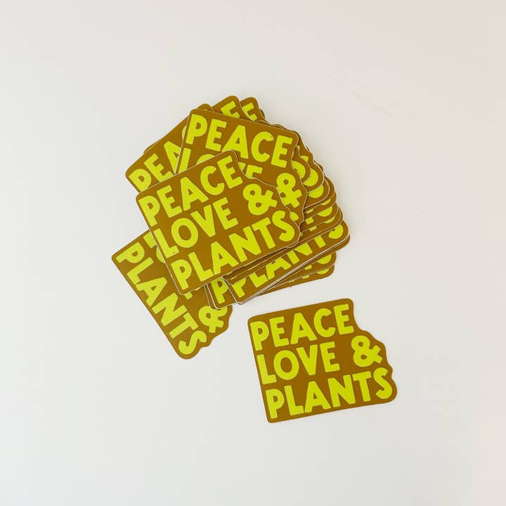 Handpicked Goods - Wholesale Sticker - PEACE LOVE & PLANTS