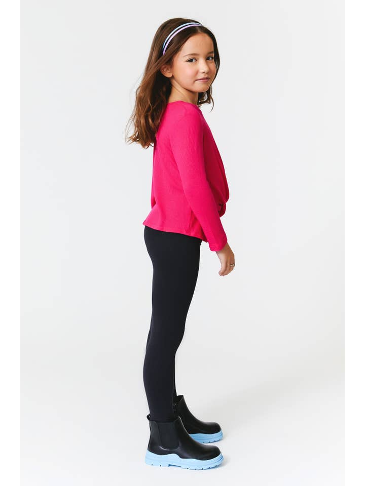 Girls TLC Leggings in Jet Black for wholesale on Faire