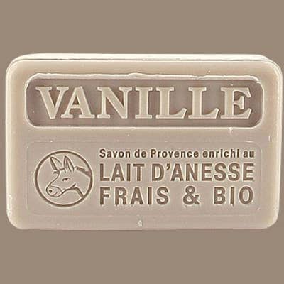 French Soap Wholesale – Großhandel Feste Seife – 100g Bio Donkey Milk Französische Seife - Vanille