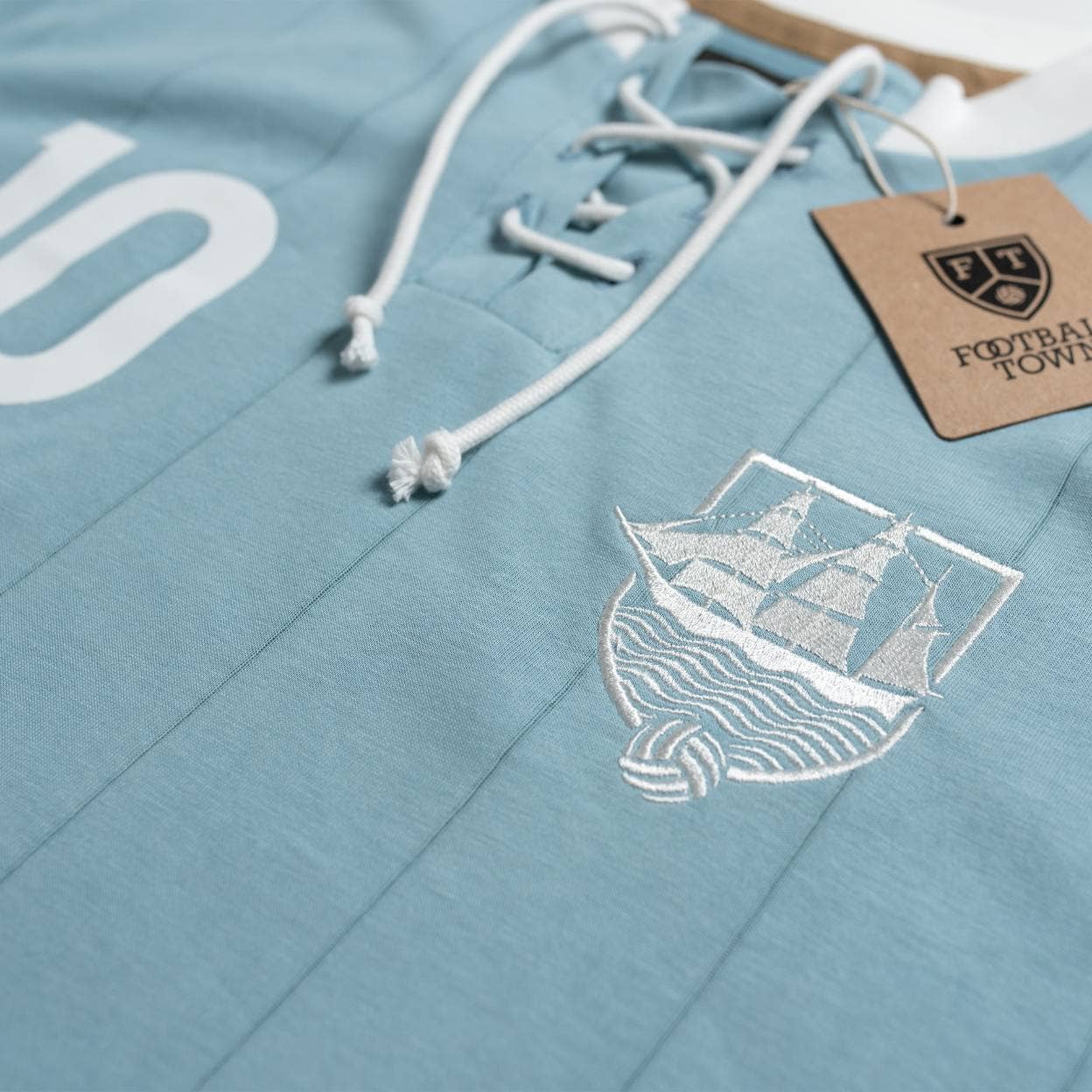 Football Town - Wholesale T-Shirt - Men's - Retro with Laces The Ship1