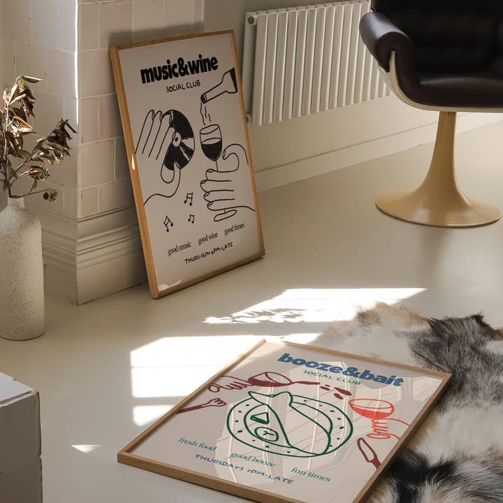 Lune Club – wholesale Art print – Booze & Bait Social Club Print5