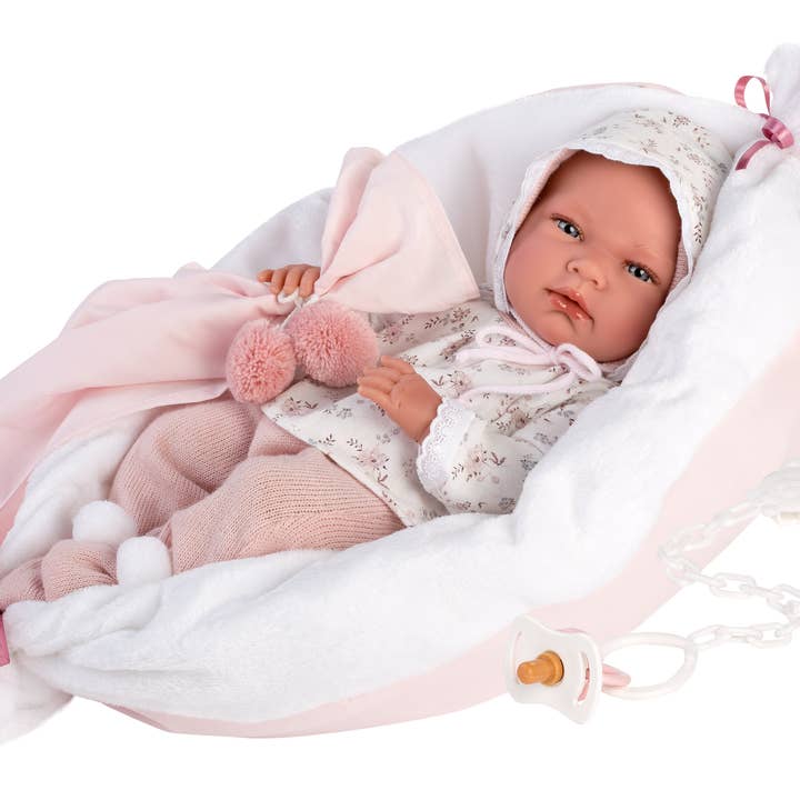 Llorens - Wholesale Doll - Kids - 15.7" Anatomically-Correct Newborn Doll Nikki with Cushion