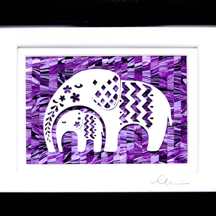 Motivo elefante e bambino per la vendita all'ingrosso da parte di Hull Street Studio