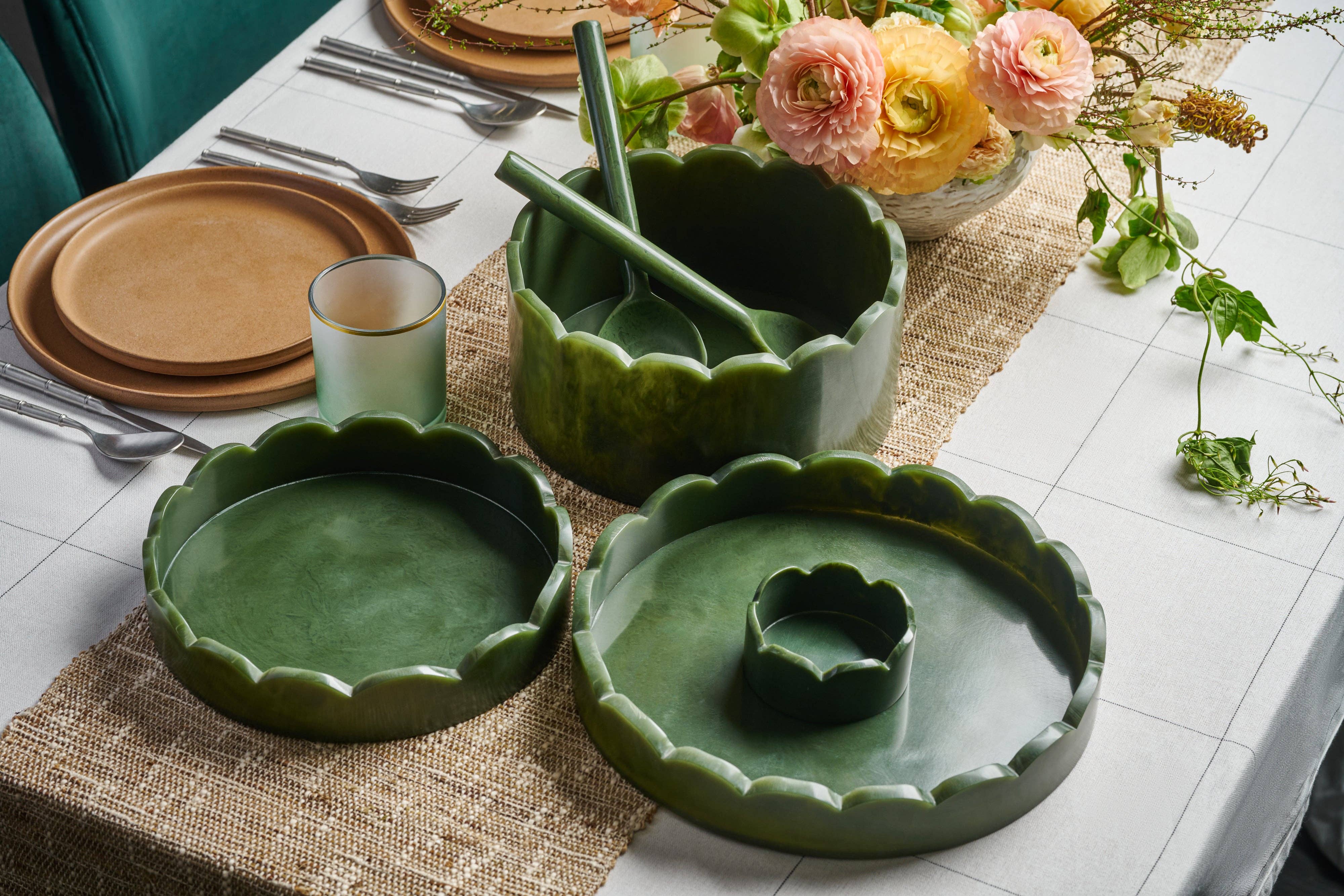 Lainy Home – Engroshandel Pyntetallerken/skål – Skål i bølget harpiks 10'' x 4,5''3