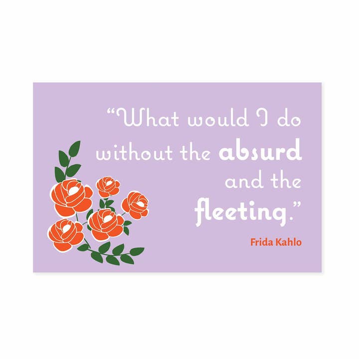 Postal Frida Kahlo «Absurd» para venta al por mayor de Apricity Press