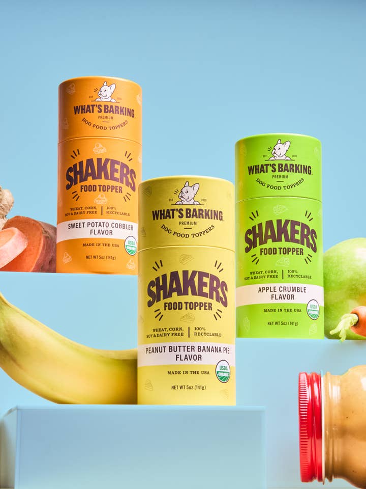 Shakers Condimenti Alimentari Biologici, Confezione da 3x5oz per la vendita all'ingrosso da parte di What's Barking