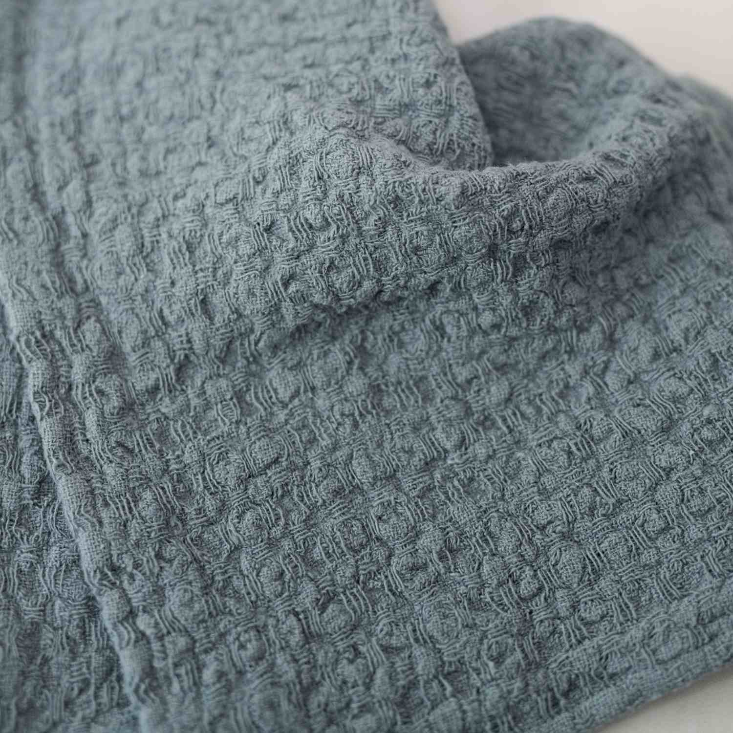 Linen Tales (We cover U.S. import duties) - Wholesale Dishcloth - Blue Fog Linen Dishcloth Set of 24