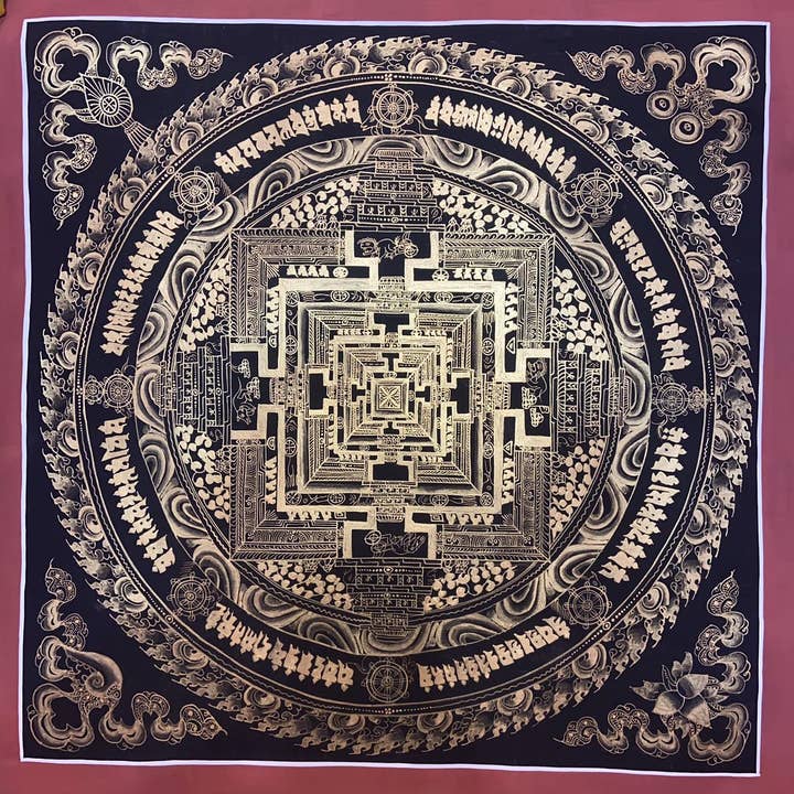 Kalachakra Mandala Tibetaanse Thangka Schilderij voor wholesale door Art Of Tibet