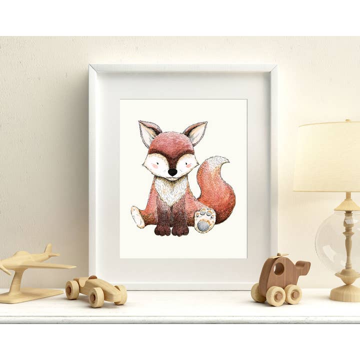 Imprimé Petit Renard pour la vente par Little Sharks