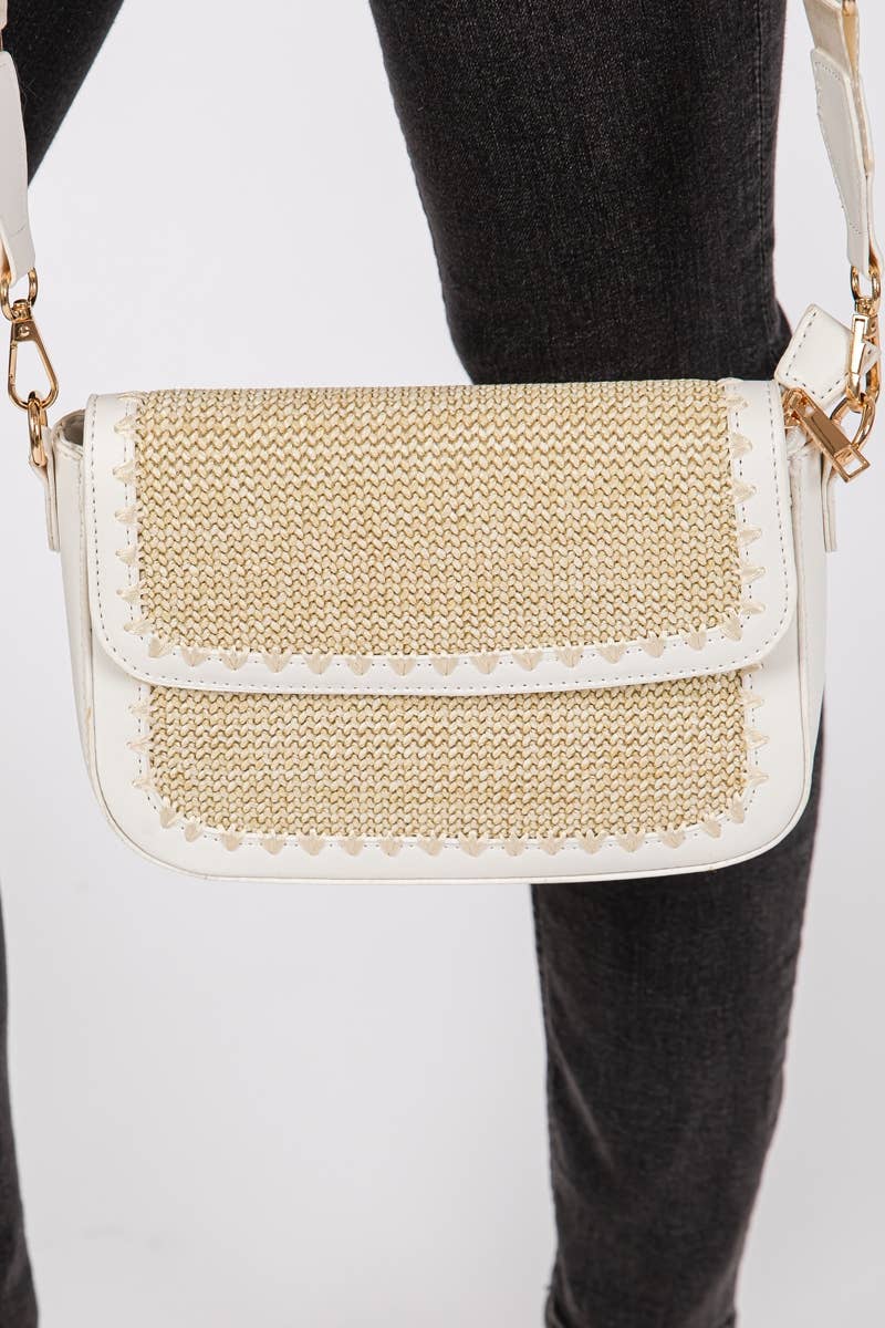 Collections by Fame Accessories - Wholesale Crossbodytas - Dames - Gevlochten Leren Schoudertas3