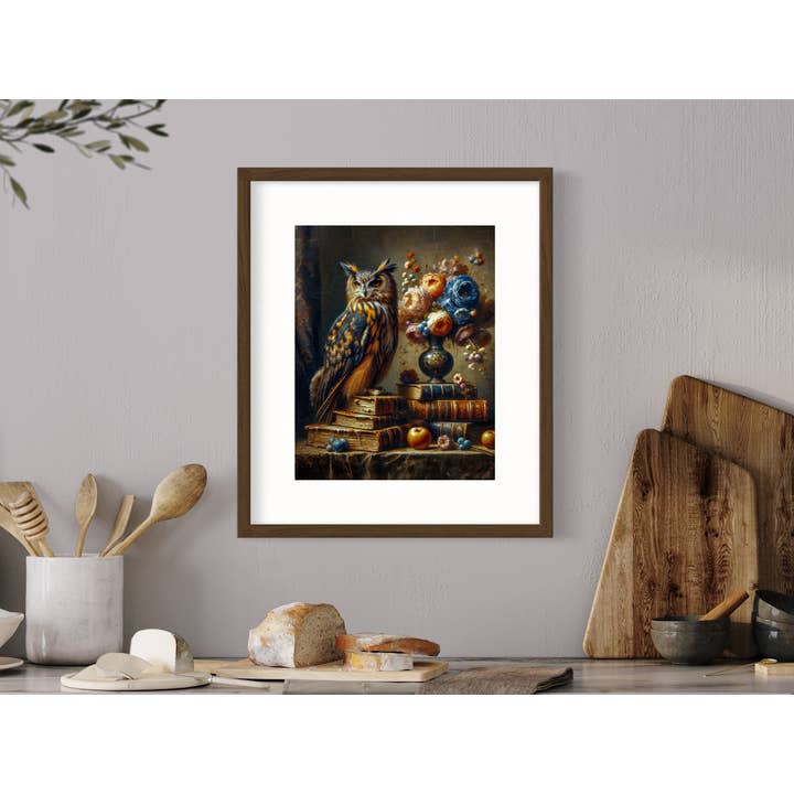 Salty Alyce - Vendita all'ingrosso Stampa artistica - Decorazione da parete gotica vintage blu e oro 136RD 3