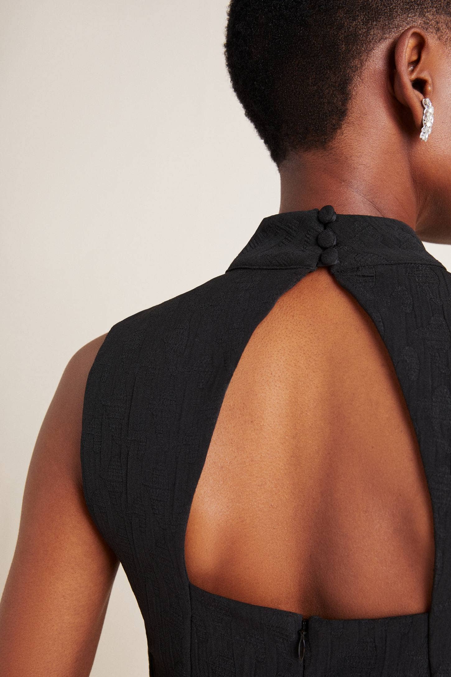 Eva Franco - Wholesale Jumpsuit - Women's - Charley Black Mock Neck Jumpsuit Petites and Plus Sizes2