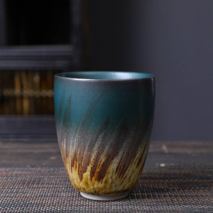 Gohobi - Wholesale Coffee/Tea Cup - Gohobi Hand-painted Japanese Style Colourful Tea Cup Yunomi