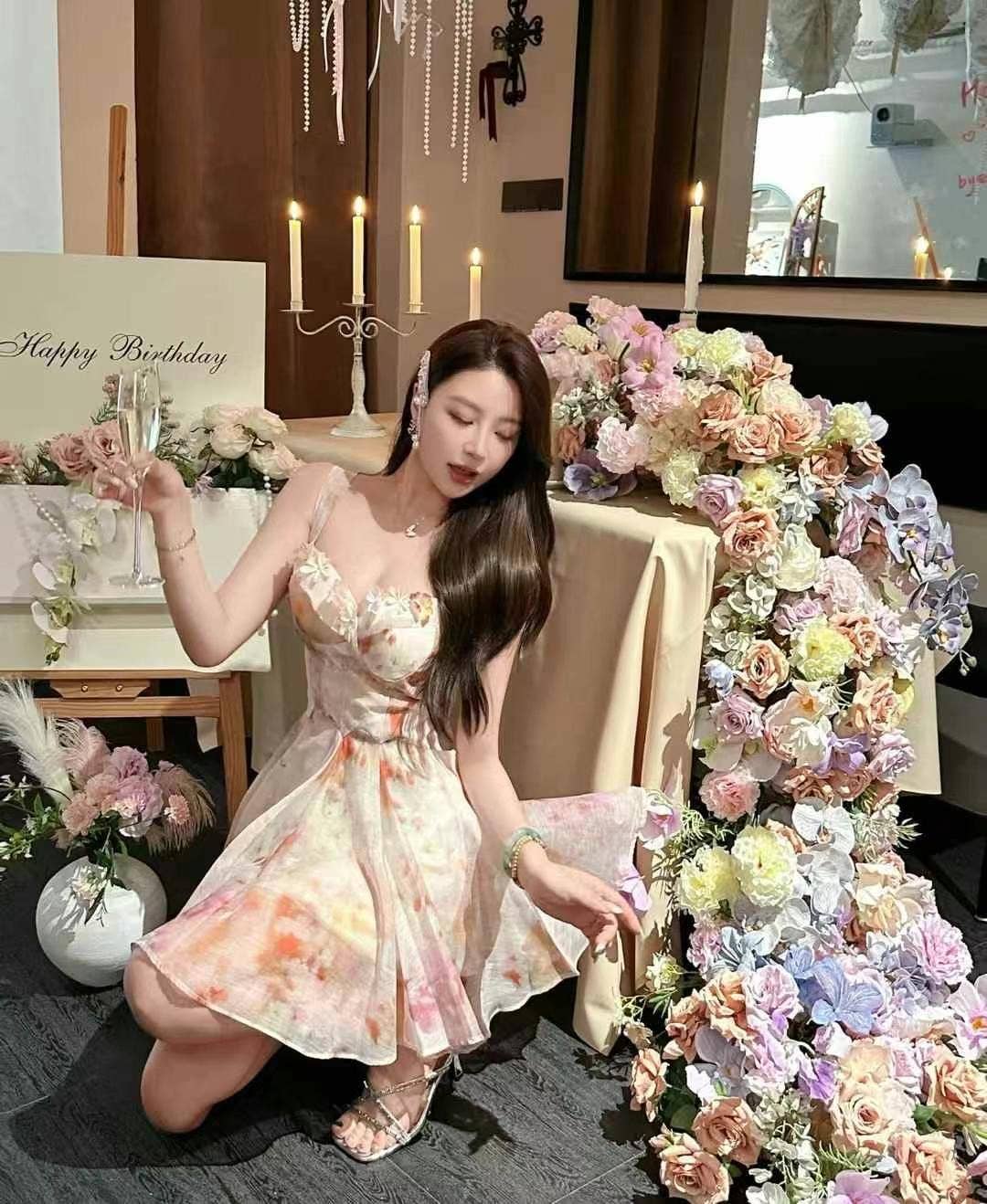 Chilli Girl Collection - Vente Robe – femme - Robe mini à fleurs ajustée4