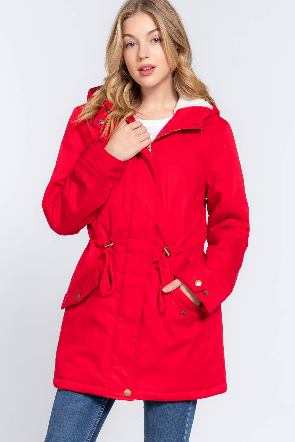 Active Basic | Active USA - Vente Veste – femme - Veste utilitaire à capuche en peluche doublée polaire28