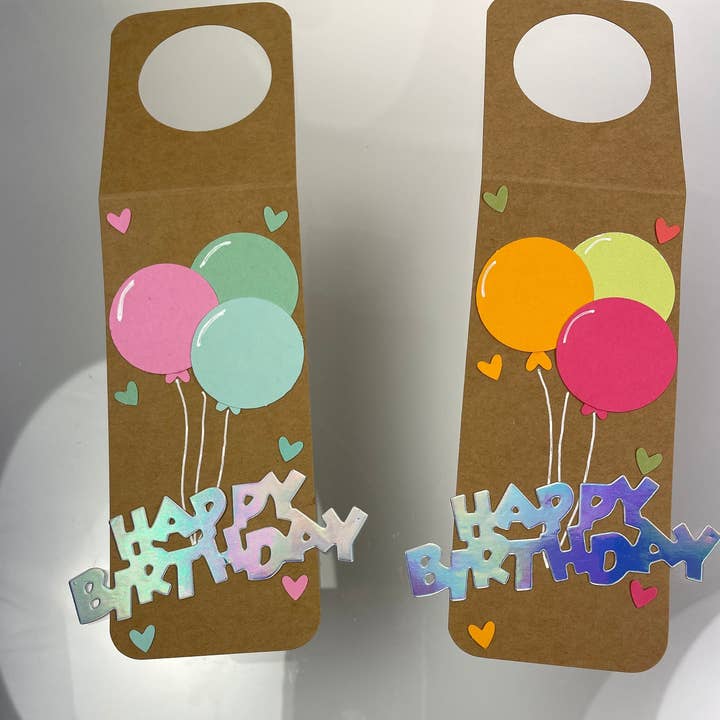 Cards By Robin - Wholesale Gift tag - Happy Birthday Wine Bottle Tag, Dress Up That Bottle