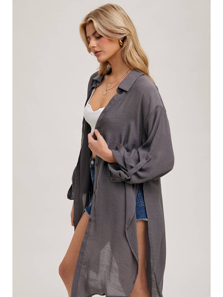 Bluivy – Camisa com botões no colarinho – Mulher por atacado – CAMISA DE PALANGRE VENTILADA COM BOTÕES63