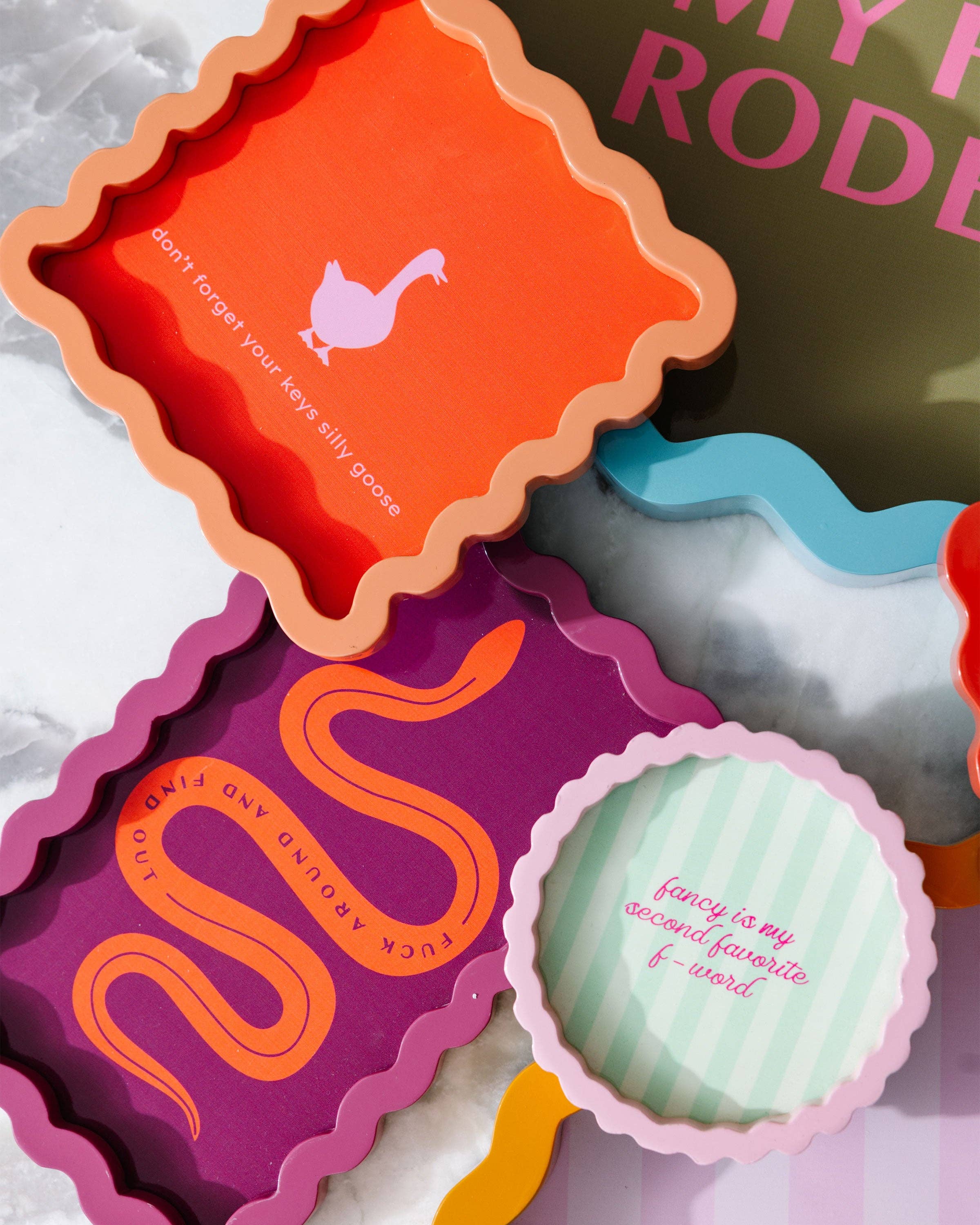 Furbish Studio - Wholesale Decorative Tray - Silly Goose Lacquer Tray2