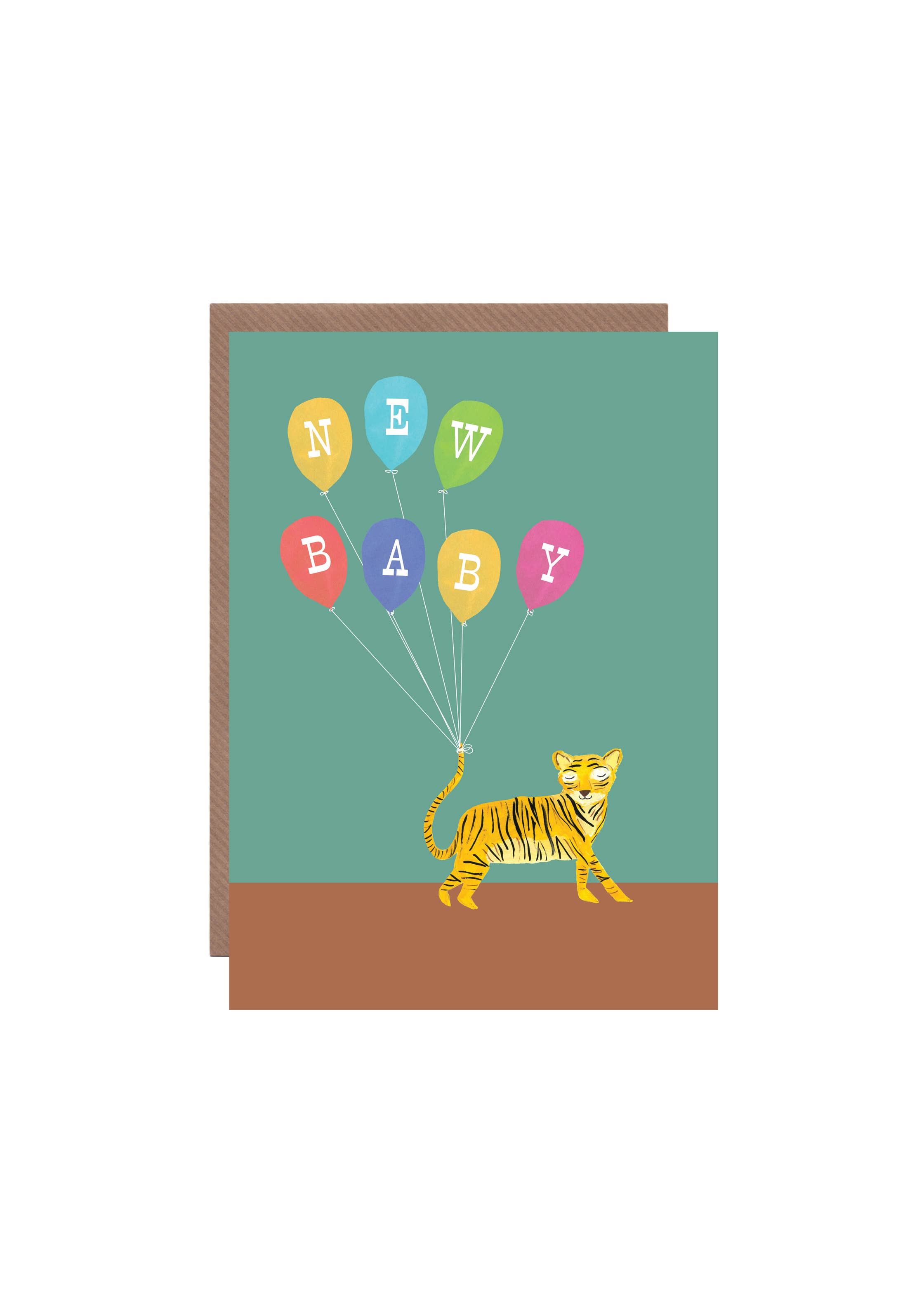 Hutch Cassidy - Wholesale Baby Card - 'Tiger' New Baby Greetings Card