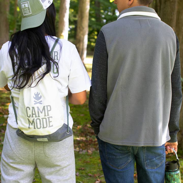 Pavilion - Wholesale Drawstring bag – Unisex - Camp Mode - 13" x 17" Canvas Drawstring Bag2