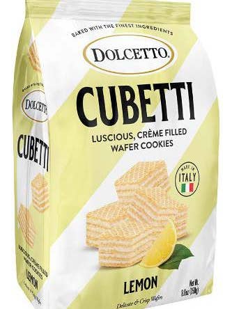 DOLCETTO CUBETTI LEMON WAFERS (8.8 oz bags) for wholesale by Sunflower Food Company