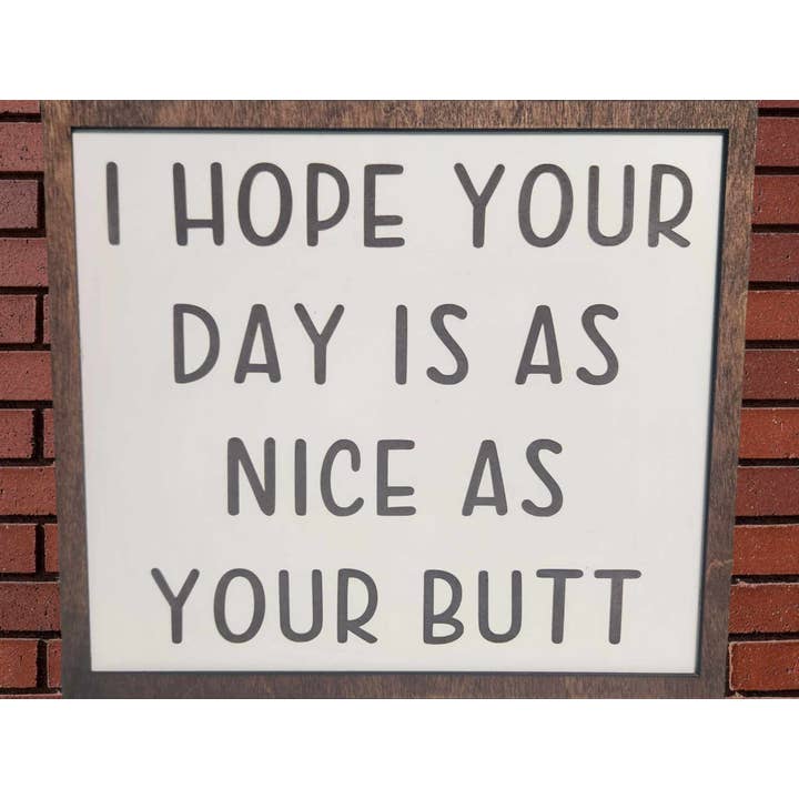 Badezimmerschild - Lustiges Badezimmerschild - Hintern-Schild - Bar, Arbeit für den Großhandel von Crates Etc