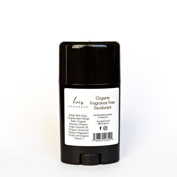 Kris Organics - Wholesale Deodorant - Unisex - 2oz. Organic Deodorant - Fragrance-Free