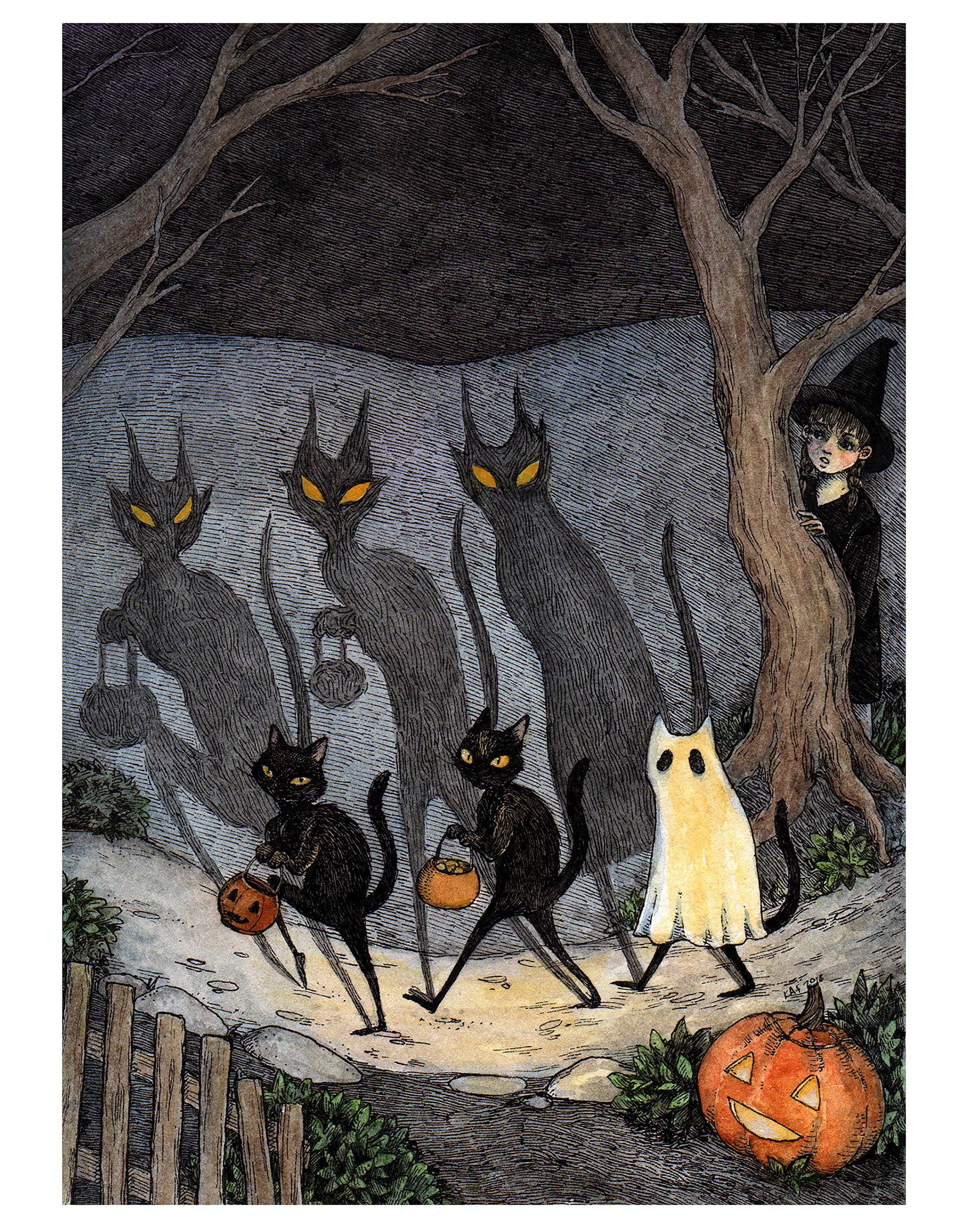 Stupid Animal Shop - Wholesale Kunstprint - De Bad Luck Gang - 11x14" print1