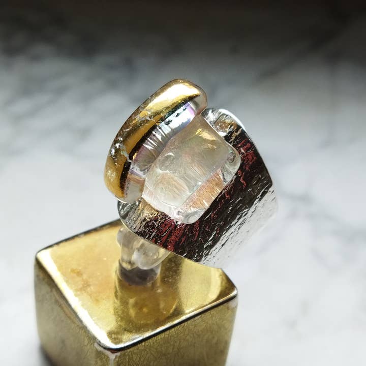 Rachel Ortiz - Wholesale Cocktail/Statement Ring - Perla ALMA ring - Moonstone5