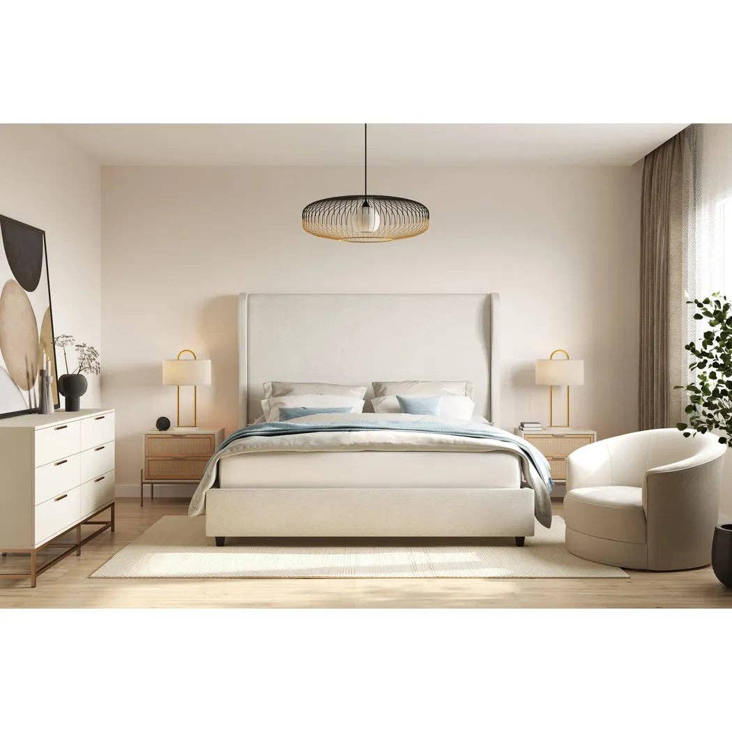 LOOMLAN - Wholesale Bedroom Furniture - Avida Wooden Iron Nightstand2