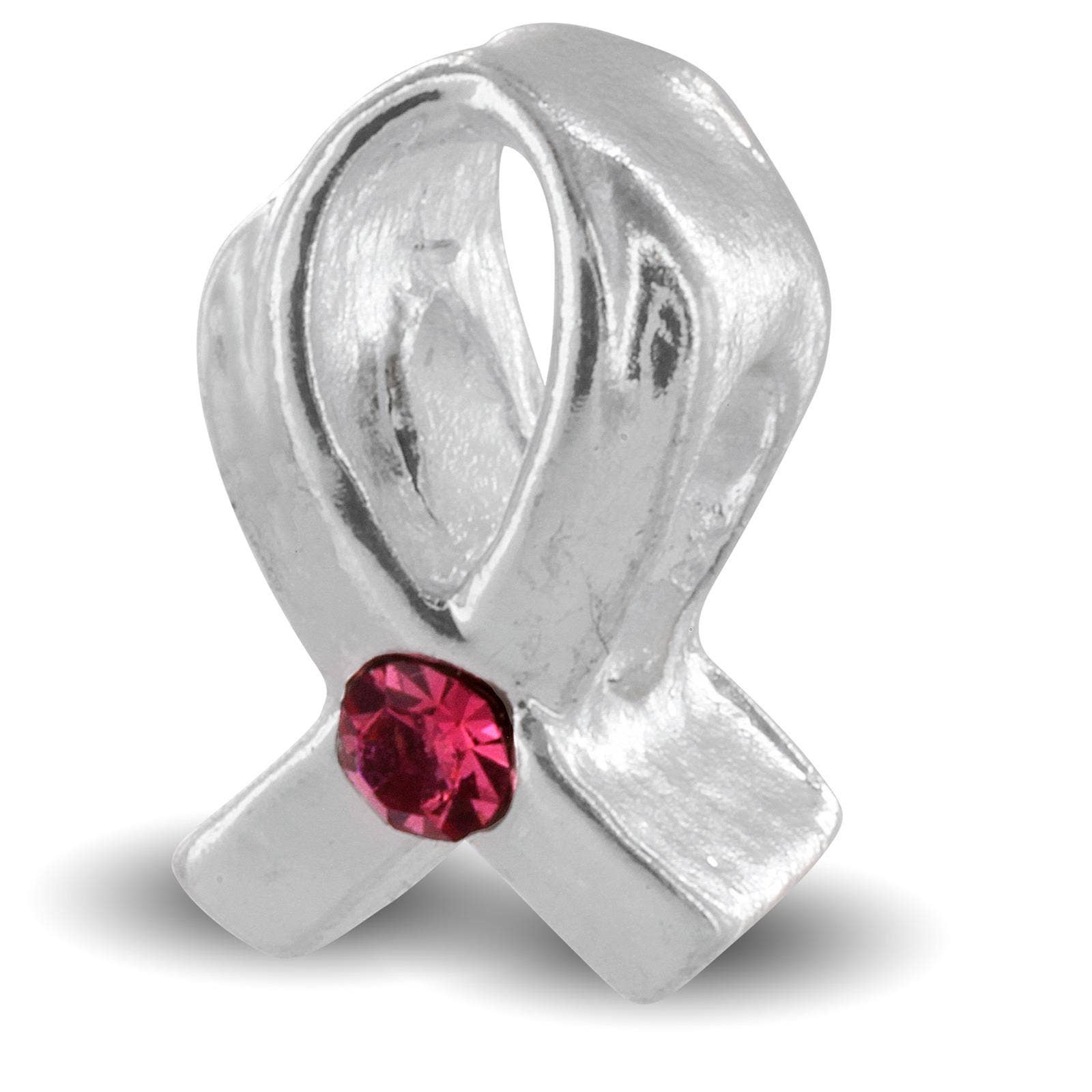 West Coast Jewelry - Wholesale Individual Charm/Pendant - Breast Cancer Awareness Ribbon Bead Charm2