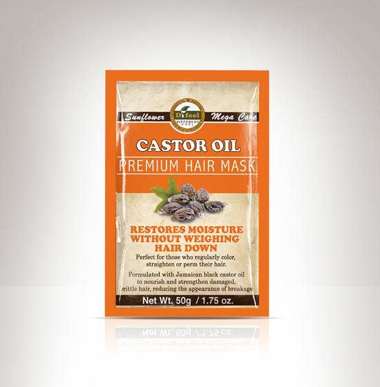 Difeel - Wholesale Hair Mask - Premium Hair Mask - Castor Oil 1.75 oz.0