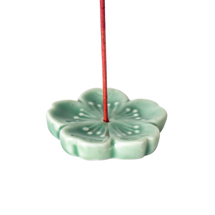 Urban Tokyo - Wholesale Incense holder - Sakura Cherry Blossom Incense Holder 2 inch Green (50/500)1