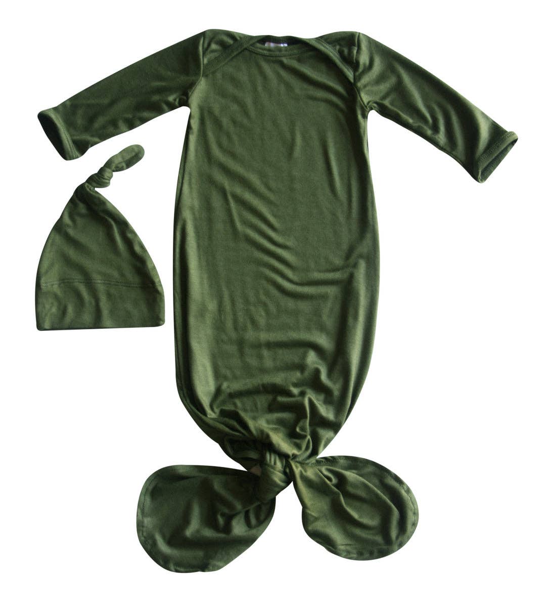 Rocket Bug - Wholesale Babygown Set - Baby - Silky Knotted Baby Gown with Knotted Hat - Infant Sleeper9