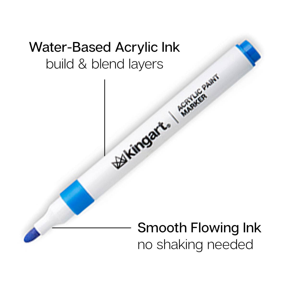 KINGART – Großhandel Marker – Acrylfarbmarkierer - 48 Farben2