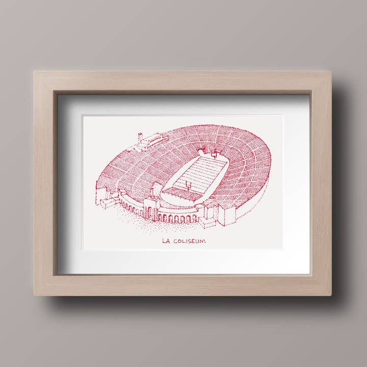 LA Coliseum - USC trojaner - Stöppel tryck - Stöppel för wholesale av Designs By Patterson