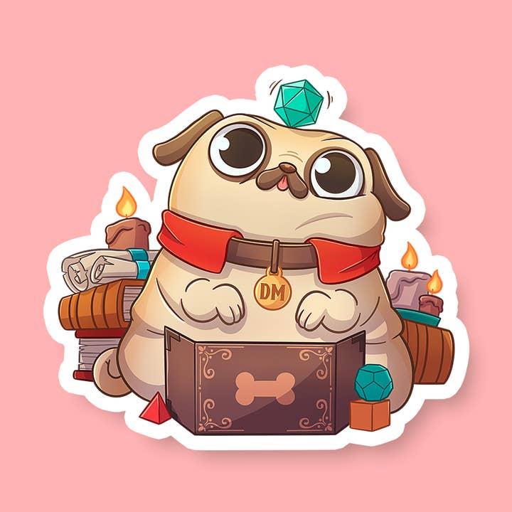 DM D&D Dog Sticker for wholesale by Riftgate