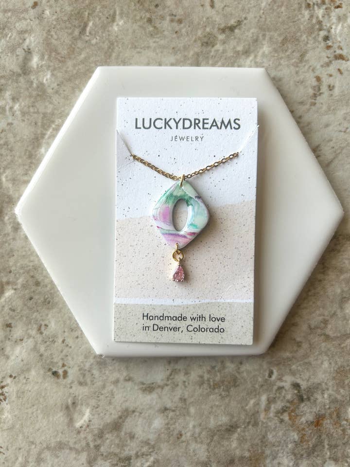 Clay Necklace- The Laura- Hypoallergenic- Lightweight - 1.5mm Cable Chain Necklaces , 18" with 2" Extender Chain , Lobster Clasp 7 for wholesale by LuckyDreams