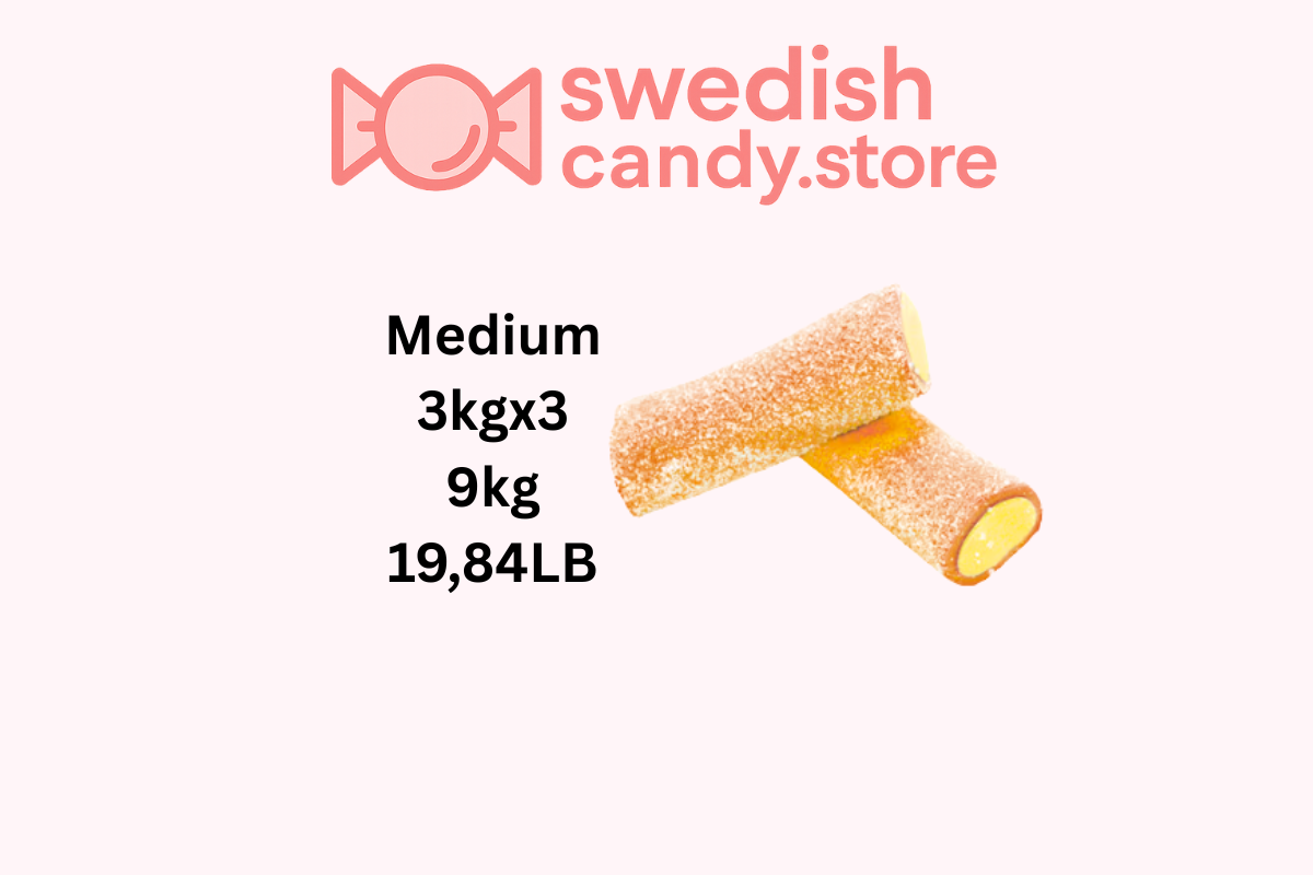 Swedish Candy.Store - Swedish Candy - Wholesale Gummy - Vidal XL Sour Mango Passion Fruit 3kg/6.61lb1